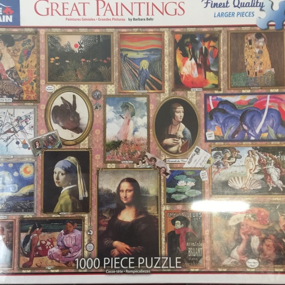 1000 Piece Jigsaw Puzzle- GREAT PAINTINGS - Picture 2 of 9